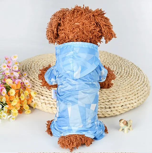 Anti UV Waterproof Dog Coat Sun Protection Dog Rain Gear Clothing Sun