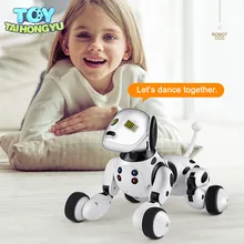 TAIHONGYU RC умная собака игрушка петь танцевать прогулки Беспроводной удаленного Управление робот собака Электронный домашних образования детей