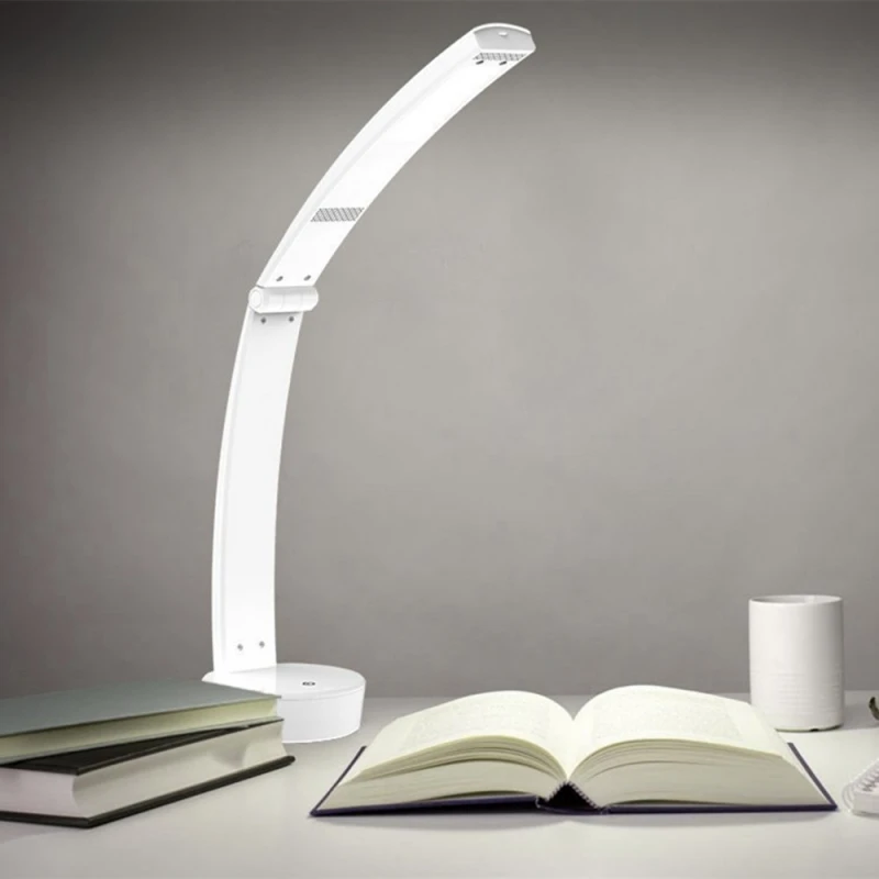 

LED Desk Lamp Eye Caring Table Lamp Dimmable Reading Light Foldable Touch-Sensitive Control Panel and USB Charging Port White