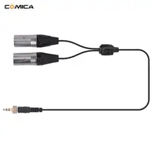 Comica CVM-DS-XLR 3.5 MM TRS TO DUAL XLR Stereo Audio Output Cable for Comica Wireless Lavalier Lapel Microphone System Comica CVM-DS-XLR 3.5 MM TRS TO DUAL XLR Stereo Audio Output Cable for Comica Wireless Lavalier Lapel Microphone System