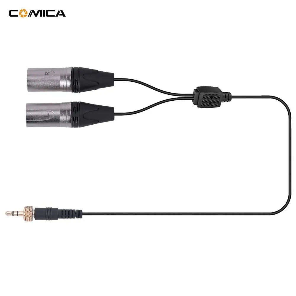 Comica CVM DS XLR 3 5 мм TRS к двойному стерео аудио выход кабель для беспроводной петличный