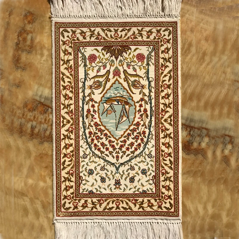 

Persian sailboat paintings hand-woven carpet in Turkish style for tapestries