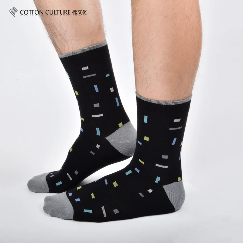 COTTONCULTURE Cotton Men's Socks Autumn Winter Letter Printed 3 Colors