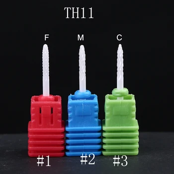 

Ceramic Nail Drill Bits Set 3/32" Shank For Electric Machine Salon Manicure Files 2.35mm Ceramic Nail Art Drill Bit File Polish