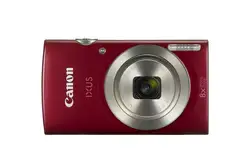 Canon Digital IXUS 185, 20 МП, 5152x3864 пикселей, CCD, 8x, HD-Ready, красный