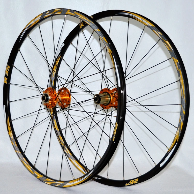 Top mountain bike bicycle wheel front 2 rear 4 bearing japan hub 24h super smooth wheel wheelset Rim26in 27.5in QR 1580g 35