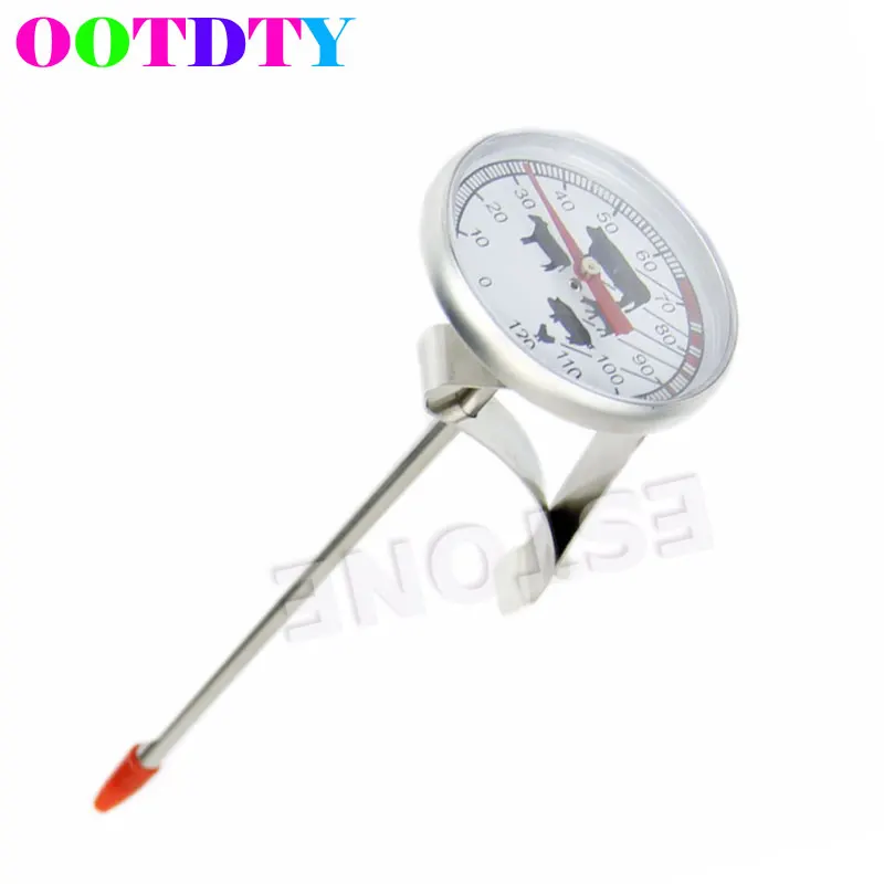

OOTDTY Temperature Gauge 0-120 Degree Stainless Steel Instant Read Probe Thermometer BBQ Food Cooking Meat Gauge APR28_10