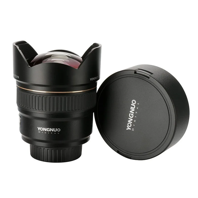 Объектив камеры Yongnuo 14 мм F2.8 для Canon EOS 700D Nikon D5300 YN14mm F2.8N ультраширокоугольный
