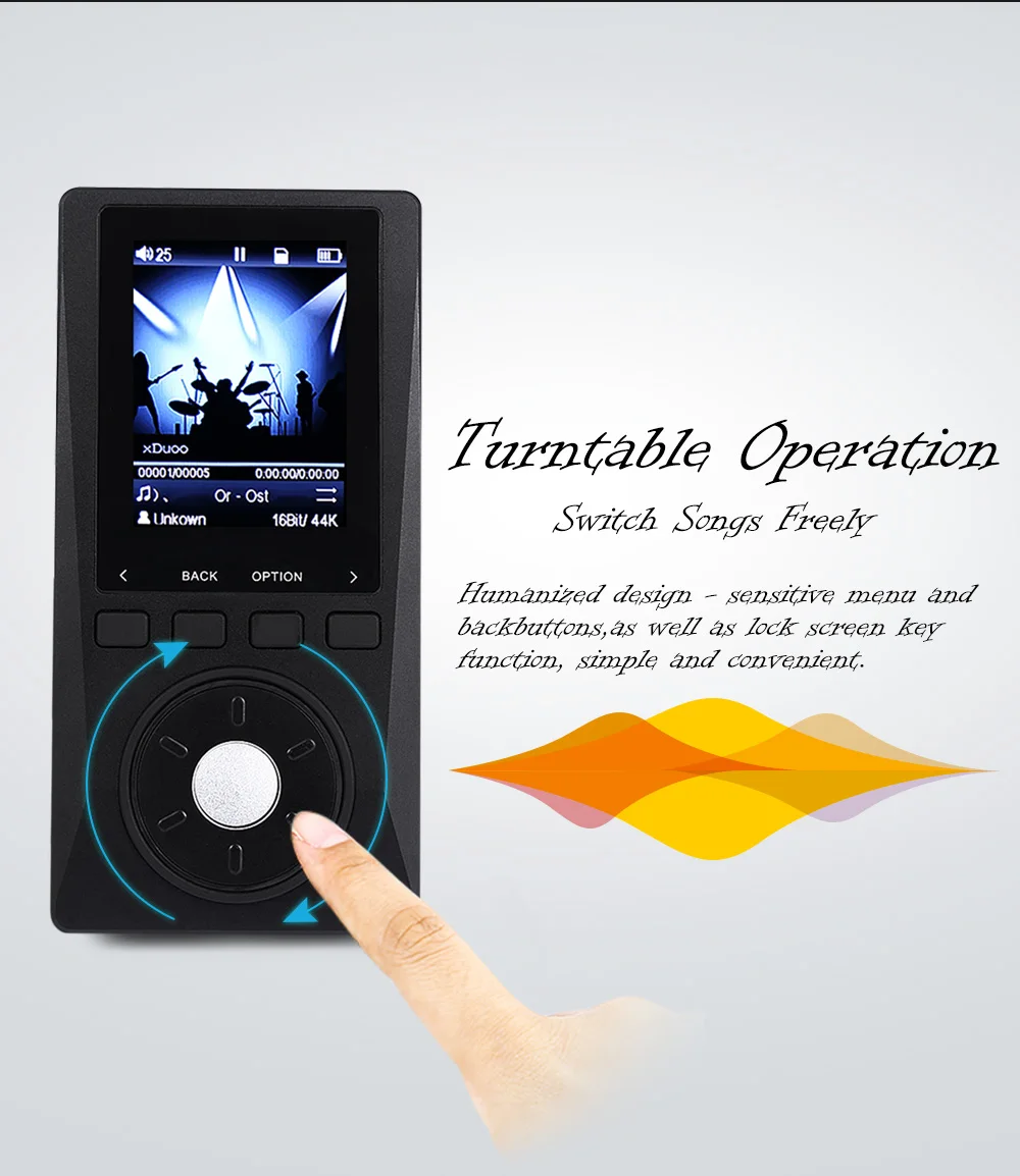 XDUOO X10 портативный MP3 музыкальный плеер высокого разрешения без потерь с ЖК-дисплеем Flac плеер APE Поддержка TF карта