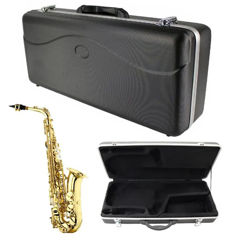 

Instrument Protection Vintage Hardshell ABS Alto Saxophone Case Sax Bag Cover For Sax Woodwind Musical Instruments Lover Gift