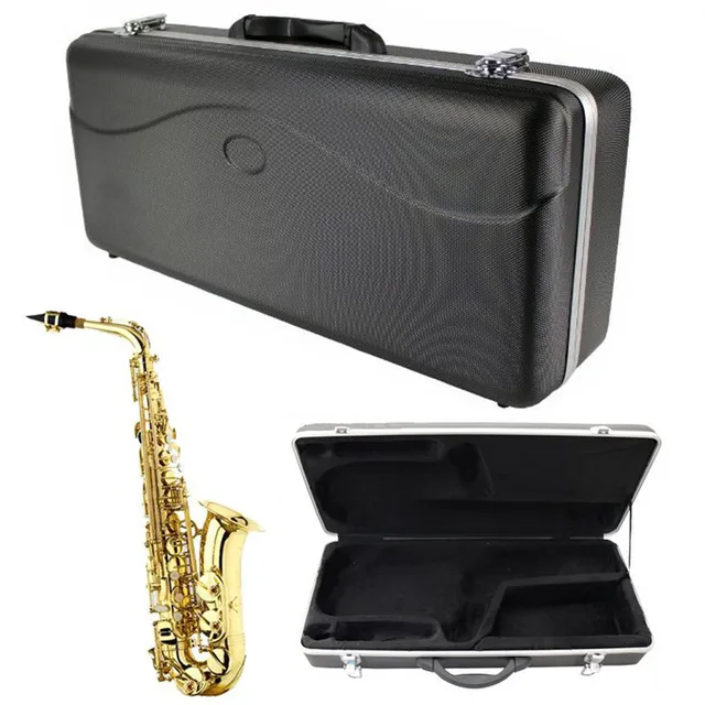 Instrument Protection Vintage Hardshell ABS Alto Saxophone Case Sax Bag Cover For Sax Woodwind