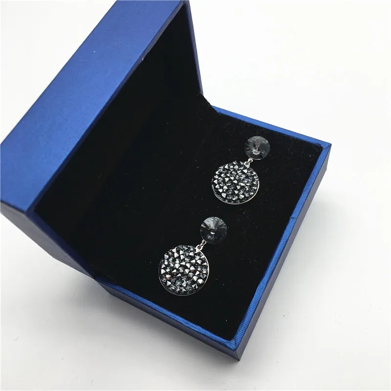 Ms Betti 2021 Zhefanku Spring Unique Design For Lady Round Maxi Drop Earrings With Crystal From Austria For Graduation Party