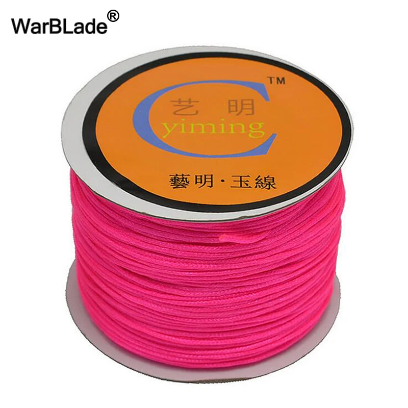 Jewelry Making Accessories 100M 0.8mm 1mm 1.5mm 2mm Cotton Cord Nylon Cord Thread String DIY Tassels Beading Braided Bracelet