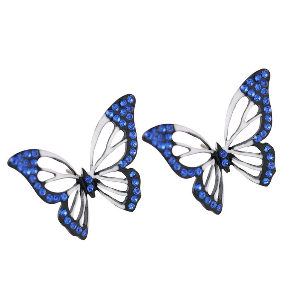 Новый стиль хит цвет серьги бабочка полые шить два для женщин|butterfly earrings|earrings