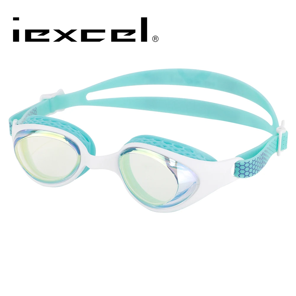 

LANE4 iexcel Myopia Swimming Goggles-Anti-fog UV Protection Waterproof for junior/small faces #96190 Eyewear
