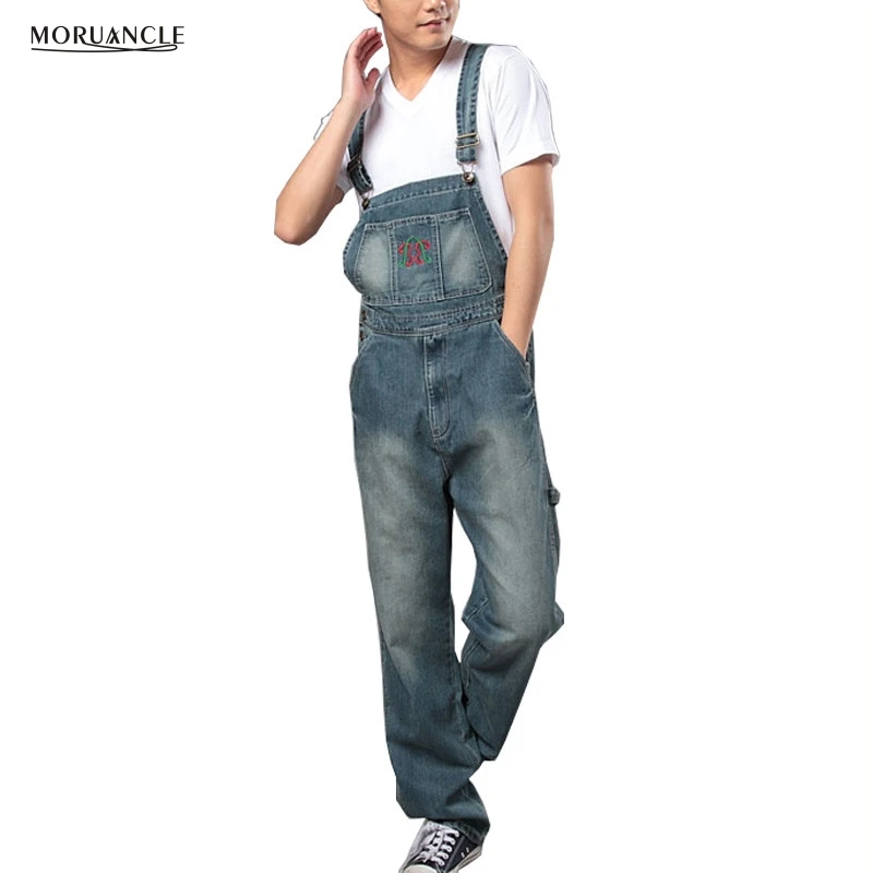 tall jean jumpsuit
