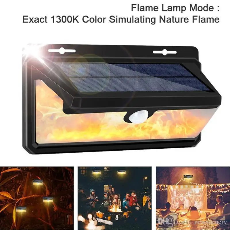 New Scenery 158led waterproof outdoor light solar outdoor wall light solar outdoor lamp LED solar spotlight with outdoor sensor