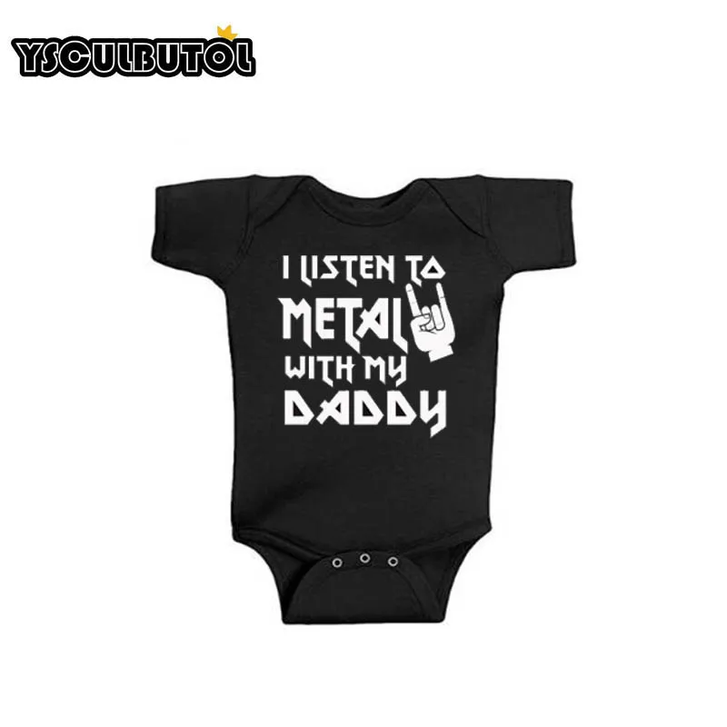 YSCULBUTOL I listen to Metal with my Mommy and Daddy Baby Боди