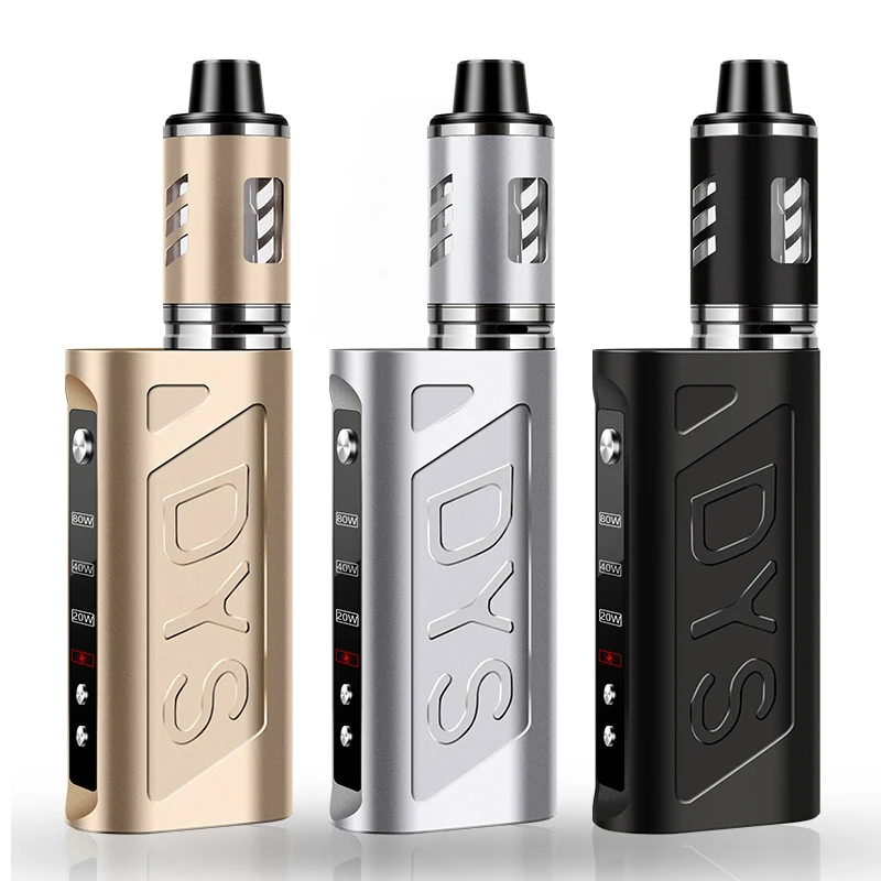 

80w vape pen with 2000mAh bettary Box Mod start kit 510 thread metal body Vape Electronic Cigarette E-Cigarettes Vaporizer