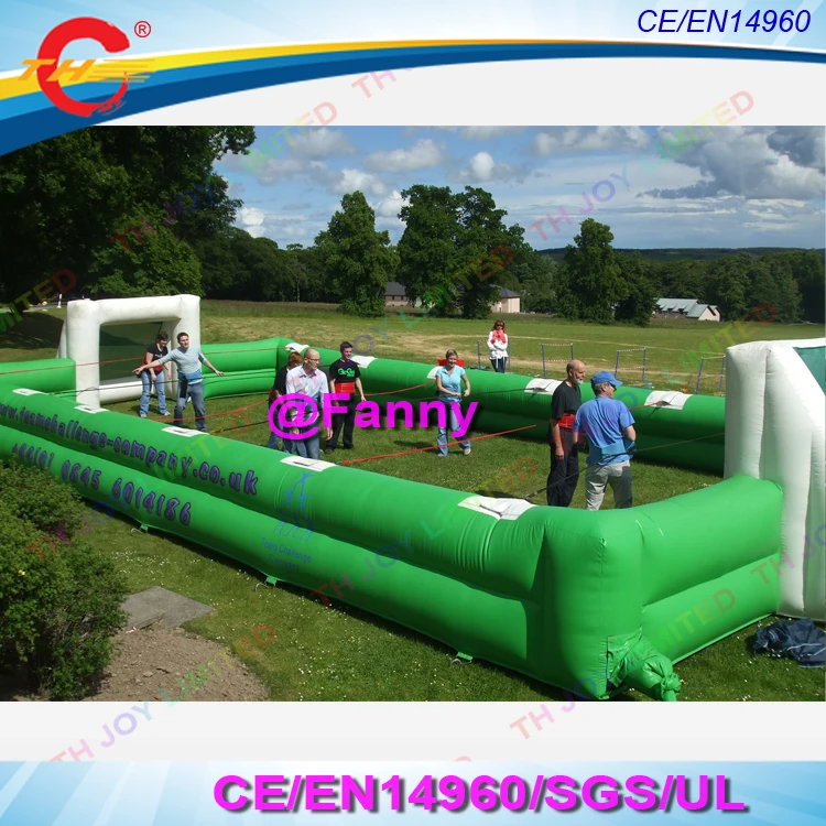 14x7m pvc Giant inflatable soccer field human table football inflatable table playground sports
