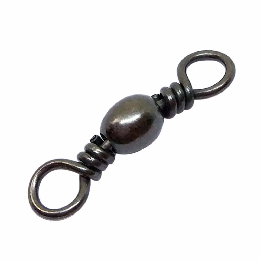 10/20pcs/lot Barrel Swivel Fishing Swivels Hook Carp Fishing Tackle