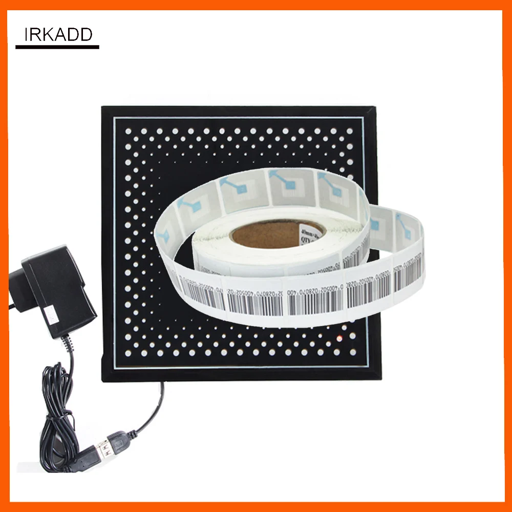 deactivator RF8 2Mhz eas soft label deactivator 1000 piece security label 4X4cm label stickers