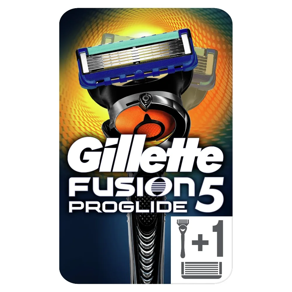 Razor Gillette Fusion ProGlide FlexBall Shaver Razors Machine for shaving + 2 Razor Blades for Shaving Machine