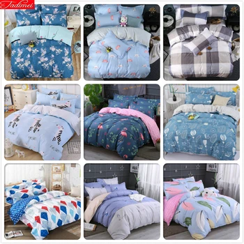 

Soft Cotton 3/4pcs Bedding Set Adult Kid Bed Linen Single Twin Full Double Queen King Big Size Duvet Cover Bedspreads Quilt Case