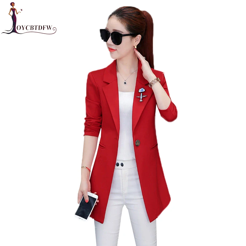 Autumn Women mediun long Suit 2017 New Fashion Jacket