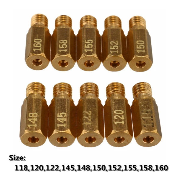 Buy 10Pcs Carburetor Main Jet Kit For Keihin OKO KOSO