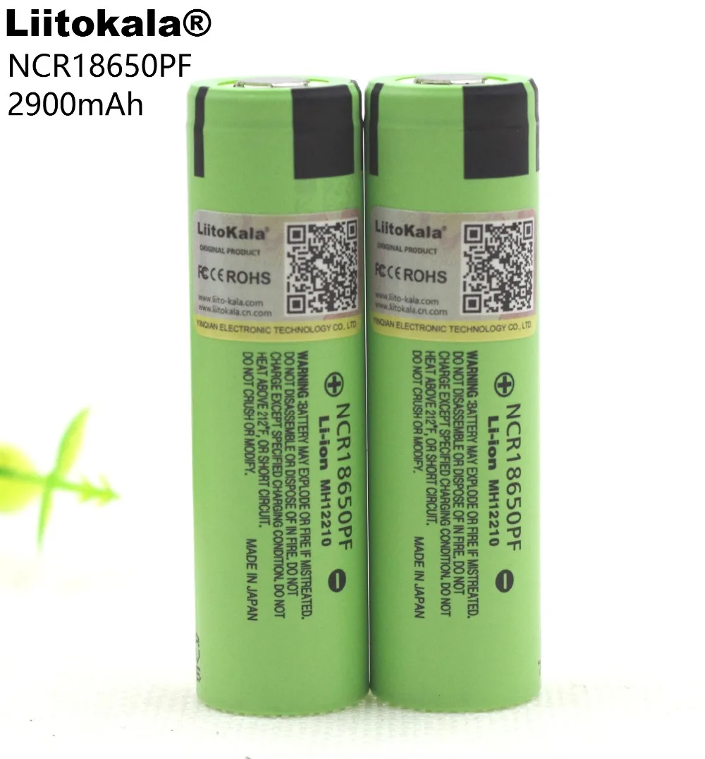 

Liitokala new original 3.7V NCR18650PF 2900mAh lithium 18650 battery 3C discharge 10A continuous current for