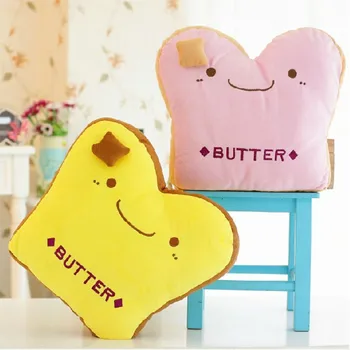 

40cm soft cute toast plush cushion bread stuffed plush throw pillow back cushion sofa decorative seat pad cushion pillow gift