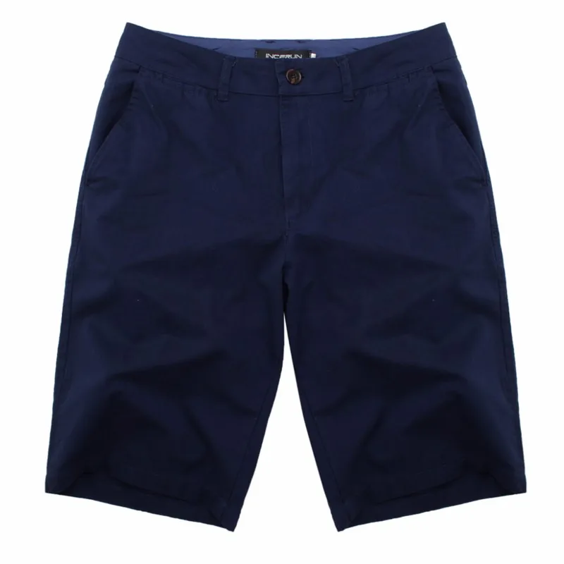 2019 Casual Summer Shorts Men Cotton Knee Length chinos shorts Vintage Casual Men Shorts Fashion masculina Big Large Size 44