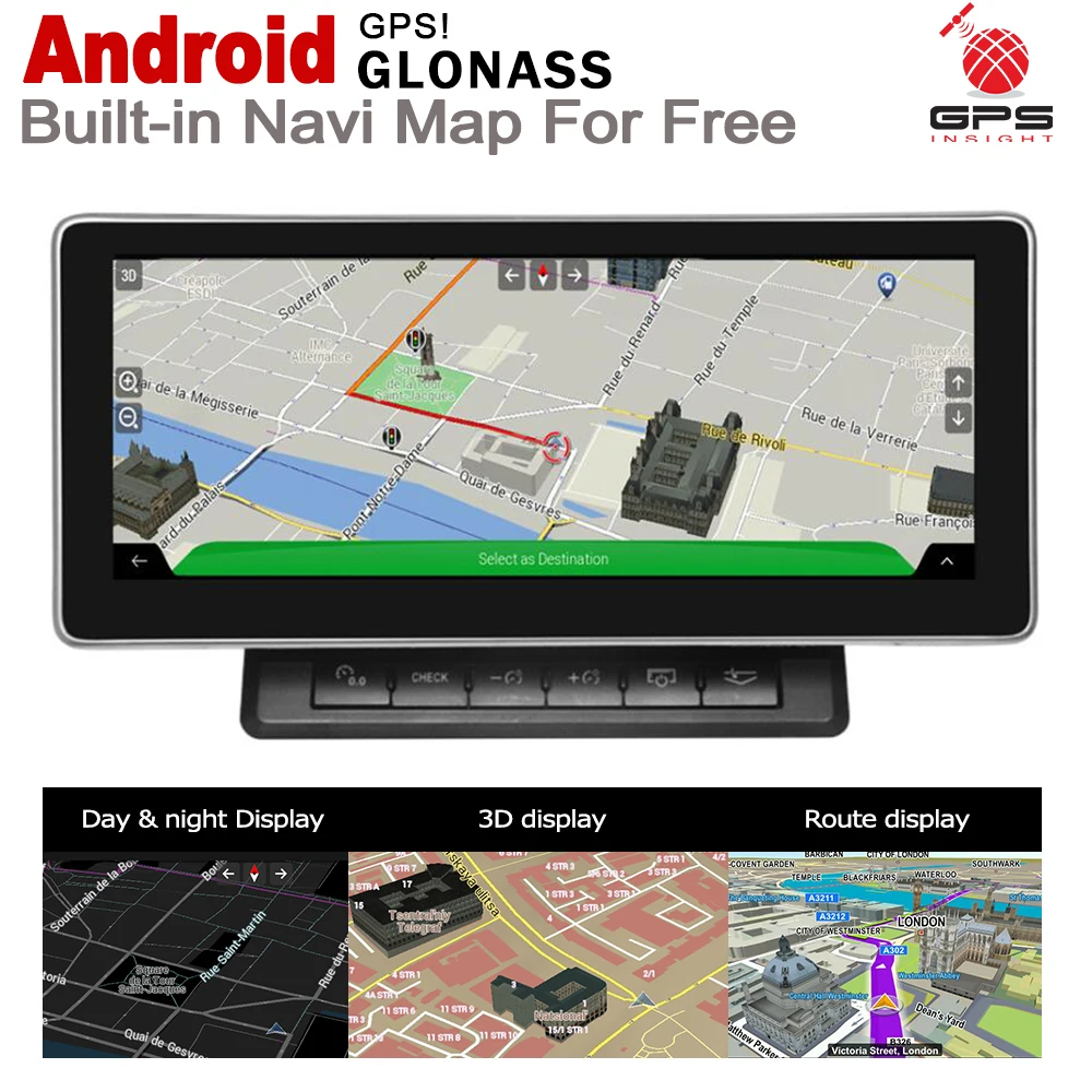 Best 2G+16G Android 7.0 up Car Radio GPS Multimedia Player For Audi A6 4F 2004~2009 MMI Navigation WiFi BT Navi Stereo 2