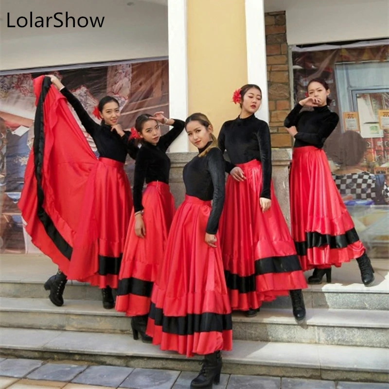 Faldas Flamenco, falda de del vientre, ropa española, trajes de Flamenco, trajes de baile de Brasil, vestido de Gitano Ro|Flamenco| - AliExpress
