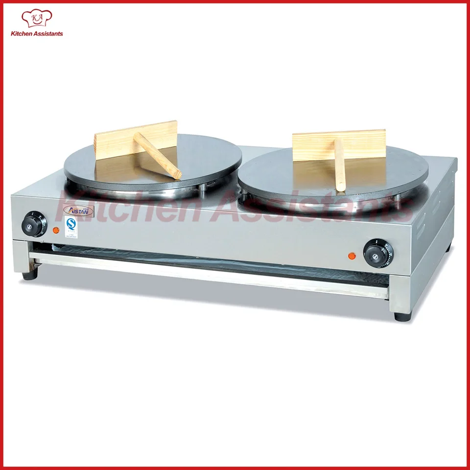 

DE2 electric crepe maker cooker griddle machine of snack maker equipment