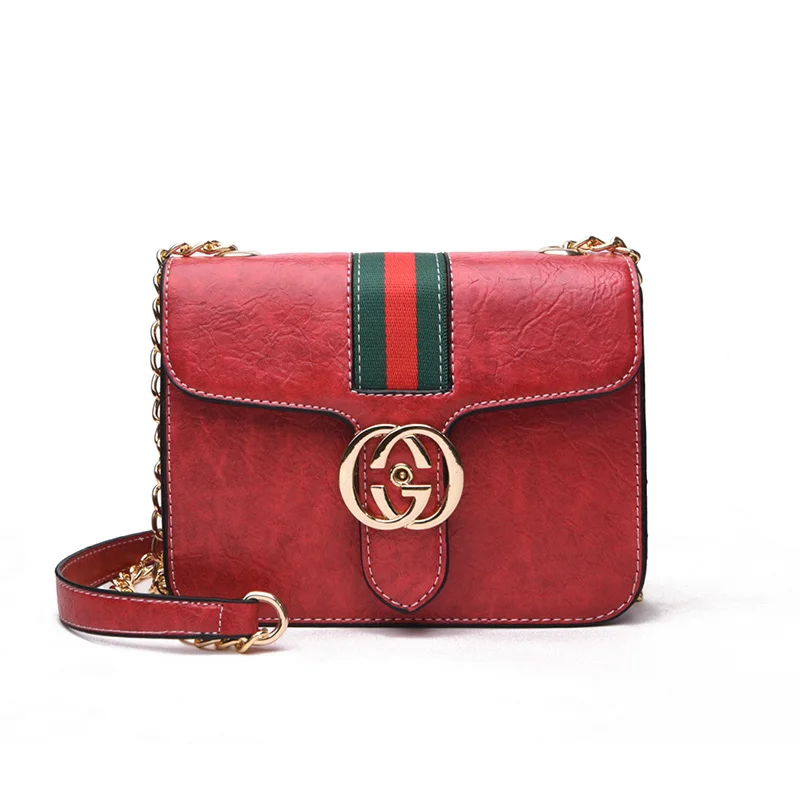 

Vintage Brand Design Solid Ribbon Chain Bag Character Flap Simple Women Shoulder Bag Women Messenger Bag Fashion Evening Bag