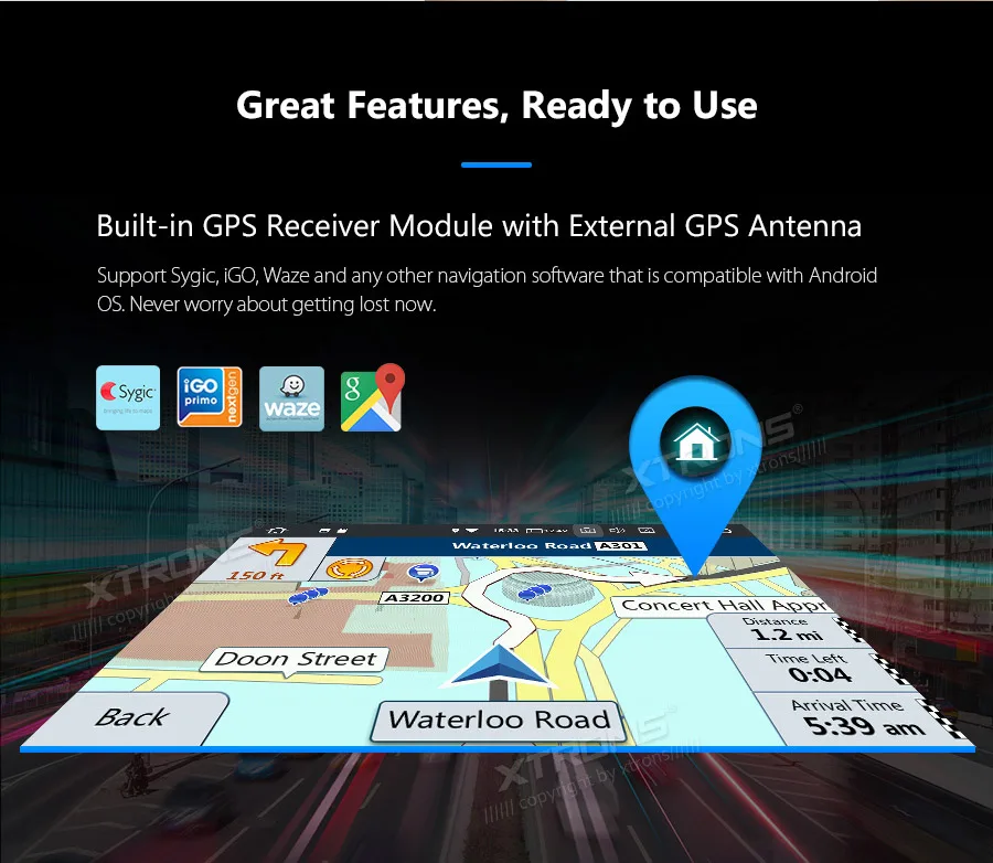 Excellent XTRONS Plug & Play Design Android 9.0 Car Stereo Multimedia Player for Mercedes Benz W245 W169 W906 W639 GPS Navigation NO DVD 3