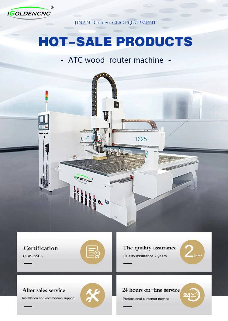 Цзинань igoldencnc завод 1325 atc ЧПУ маршрутизатор для дерева