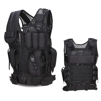 

Military Tactical Police Vest Outdoor Hunting Vest CS Gaming Molle Waistcoat Armor Sports Wear Training Paintball Vests Assault