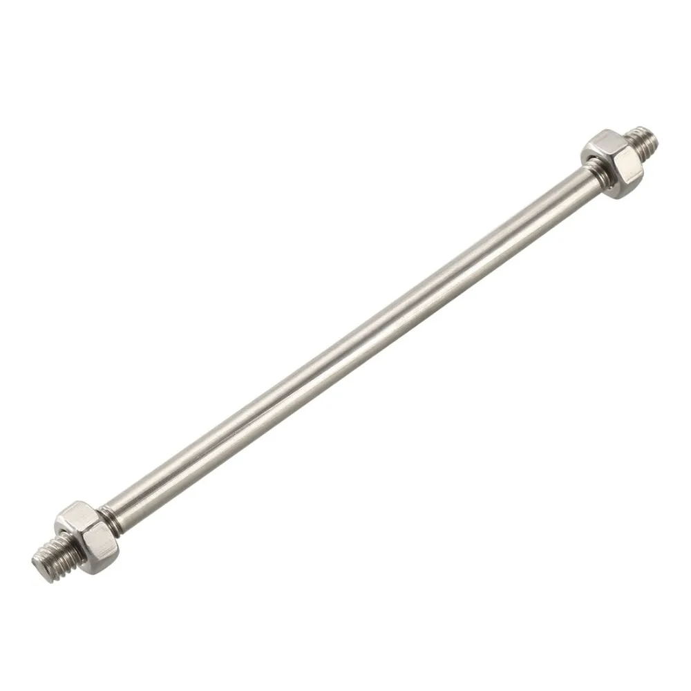 

UXCELL M6 Thread Stainless Steel Pole Connector 120mm/4.72inch Long for Floating Valve Ball Switches to Open and Closed Tank Use