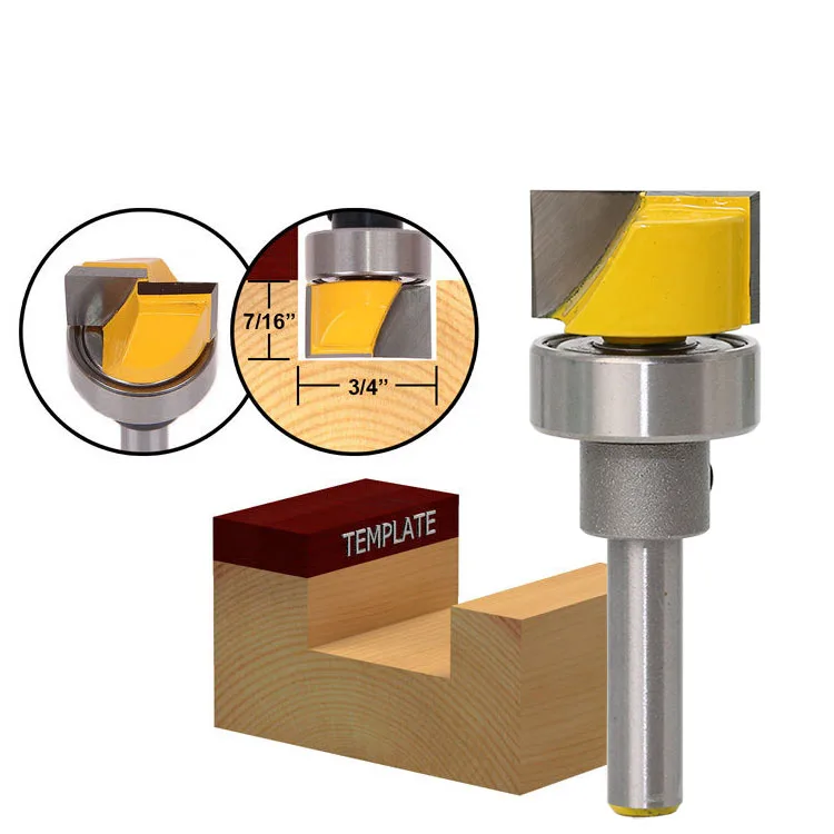 1 шт. петли врезной/шаблонный маршрутизатор бит-3/4 "Ш х 7/16" H-1/4 "хвостовик деревообрабатывающей резак шипорезный Станок для