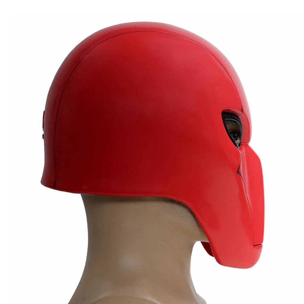 XCOSER красный капюшон маска Бэтмен под красным капюшоном Полный головной шлем из ПВХ для взрослых красный косплей реквизит Хэллоуин косплей костюм реквизит