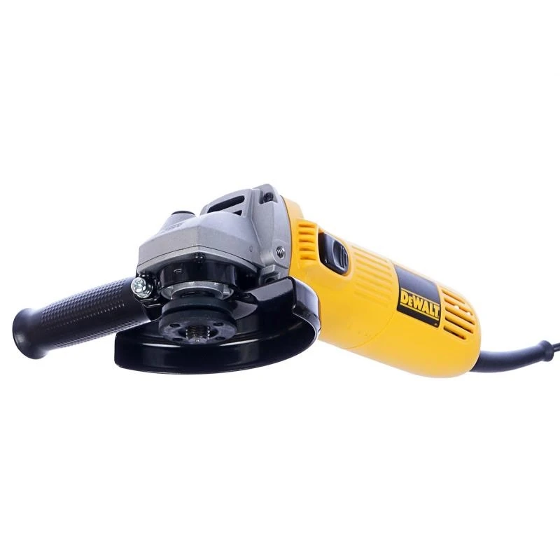 Машина шлифовальная угловая DeWalt DWE4015 (Мощность 730 Вт, 10000 об/мин холостого хода, диск 125 мм, блокировка шпинделя, поворотная рукоятка)