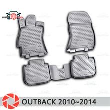 Коврики для Subaru Outback 2010~, Нескользящие полиуретановые грязеотталкивающие аксессуары для салона автомобиля