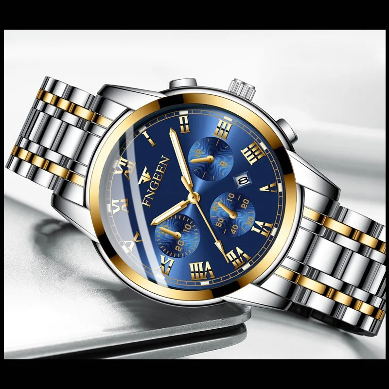 2019 New Gold Stainless Steel Quartz Watches Men Fashion Men Watches Top Brand Luxury Man Watch Waterproof relogio masculino 2019 New Gold Stainless Steel Quartz Watches Men Fashion Men Watches Top Brand Luxury Man Watch Waterproof relogio masculino