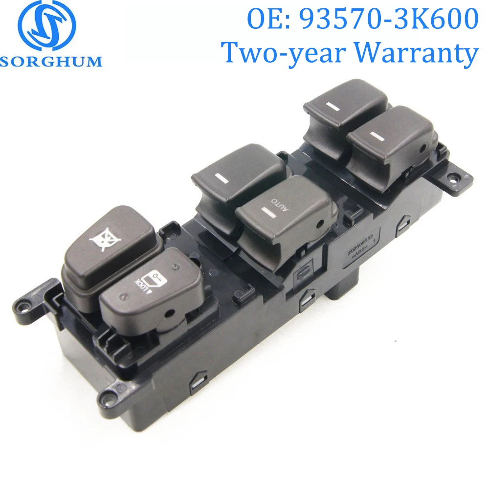 93570 3K600 Front Left Power Window Switch Button Master Driver Side