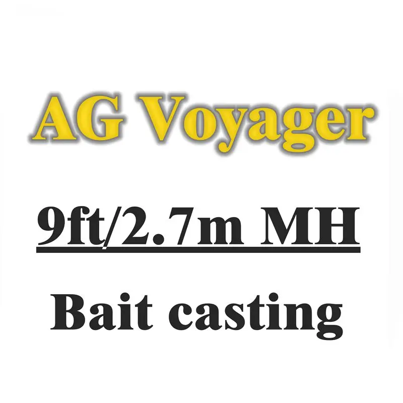 AG voyager спиннинг baitcasing Удочка 4 секции дорожная Удочка ML M MH 1,8 2,1 2,4 2,7 м углеродная Удочка F MF action - Цвет: Светло-зеленый