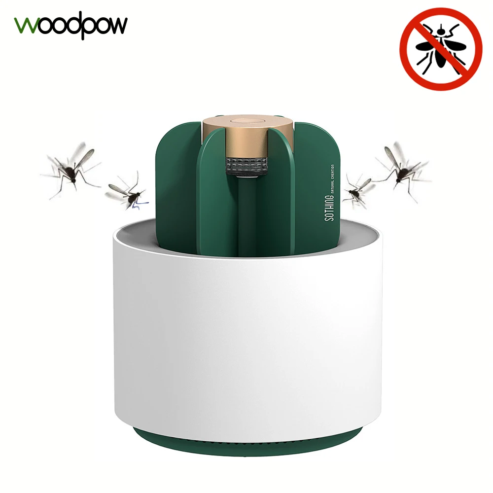

Woodpow Portable Cactus Movable Mosquito Repellent Killer Lamp USB Cable Smokeless Odorless Plug-in USB Mosquito Killer Light
