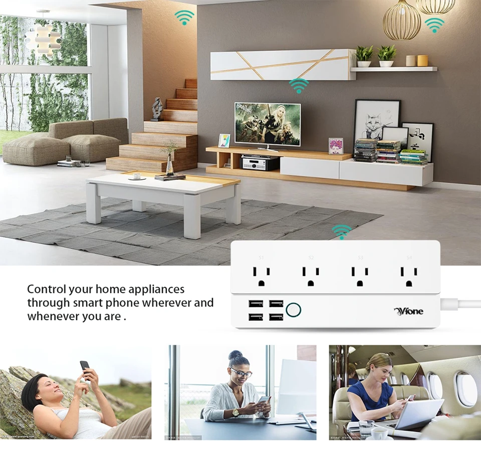 WiFi Smart Power Strip with Alexa3